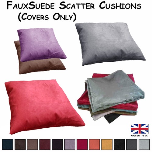 Faux suede scatter cushion - faux,