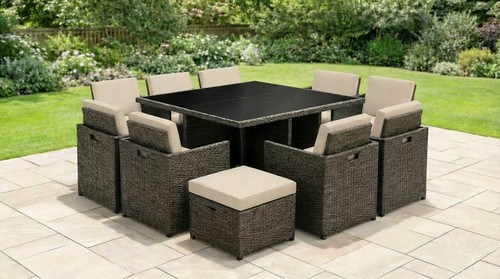 12pc rattan garden furniture - 12pc,